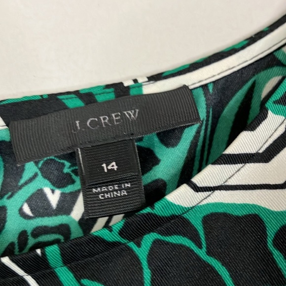 J Crew printed boatneck blouse - Picture 4 of 10